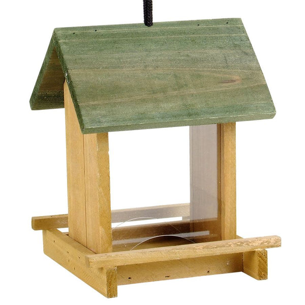 Vogelfutterhaus aus Holz 17x21x17cm Nicer Nature - Nicer Nature