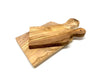 2er Set Schneidebrett mit Griff 27 cm + 23 cm aus Olivenholz