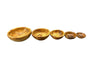 5er Set Schalen aus Olivenholz