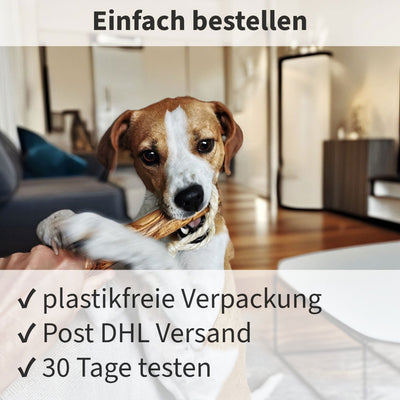 Kauknochen aus Olivenholz - Hundeknochen Kauholz Kauspielzeug