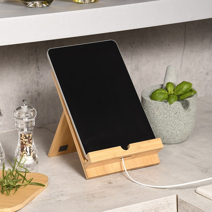 Bambus Tablet- & Kochbuchständer für natürliche Eleganz – Nicer Nature