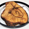 Wanduhr Olivenholz HOLZGLÜCK Unikat von HOLZVERLIEBT Massivholz in Handarbeit lautlos