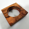 Eierhalter aus Olivenholz minimalistisches Design als Serviettenring nutzbar