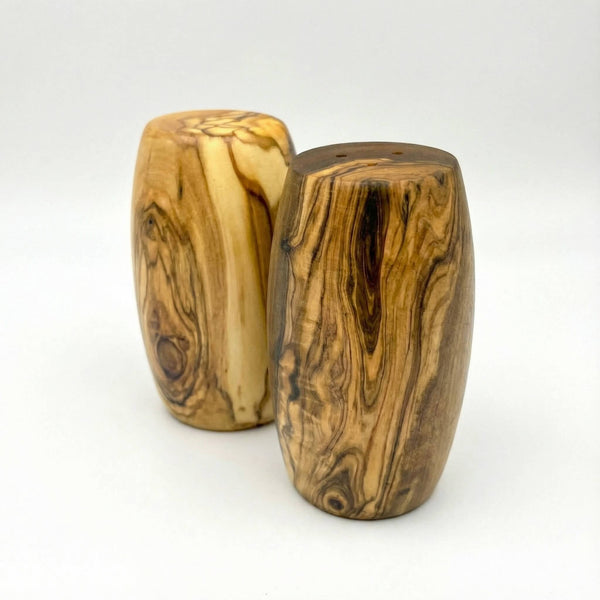 Salz- und Pfefferstreuer Set aus Olivenholz Ø 3cm, 7,5cm hoch