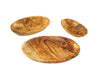 Ovale Schalen aus Olivenholz, 3er Set, 10/15/18 cm, Deko Snacks Aufbewahrung Nicer Nature - Nicer Nature