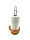 WC-Rollenhalter DESIGN mit Sockel in Herzform aus Olivenholz
